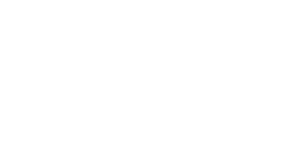 Valkoinen logo mustalla taustalla